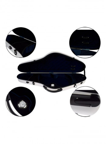 4-Piece Hard Case And Strap Set For 4/4 Violins