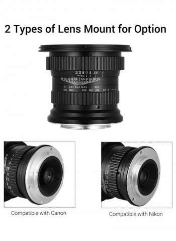 Macro Lens Wide Angle For Full Frame Black