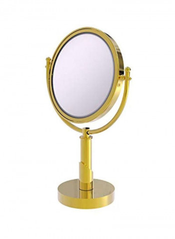 Soho Collection Double Face Make-Up Mirror Gold 8inch