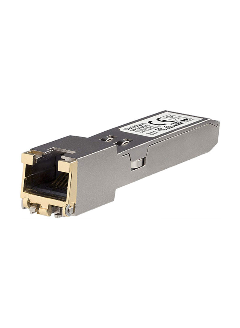 10GBase-T Fiber Optical Transceiver Silver/Gold