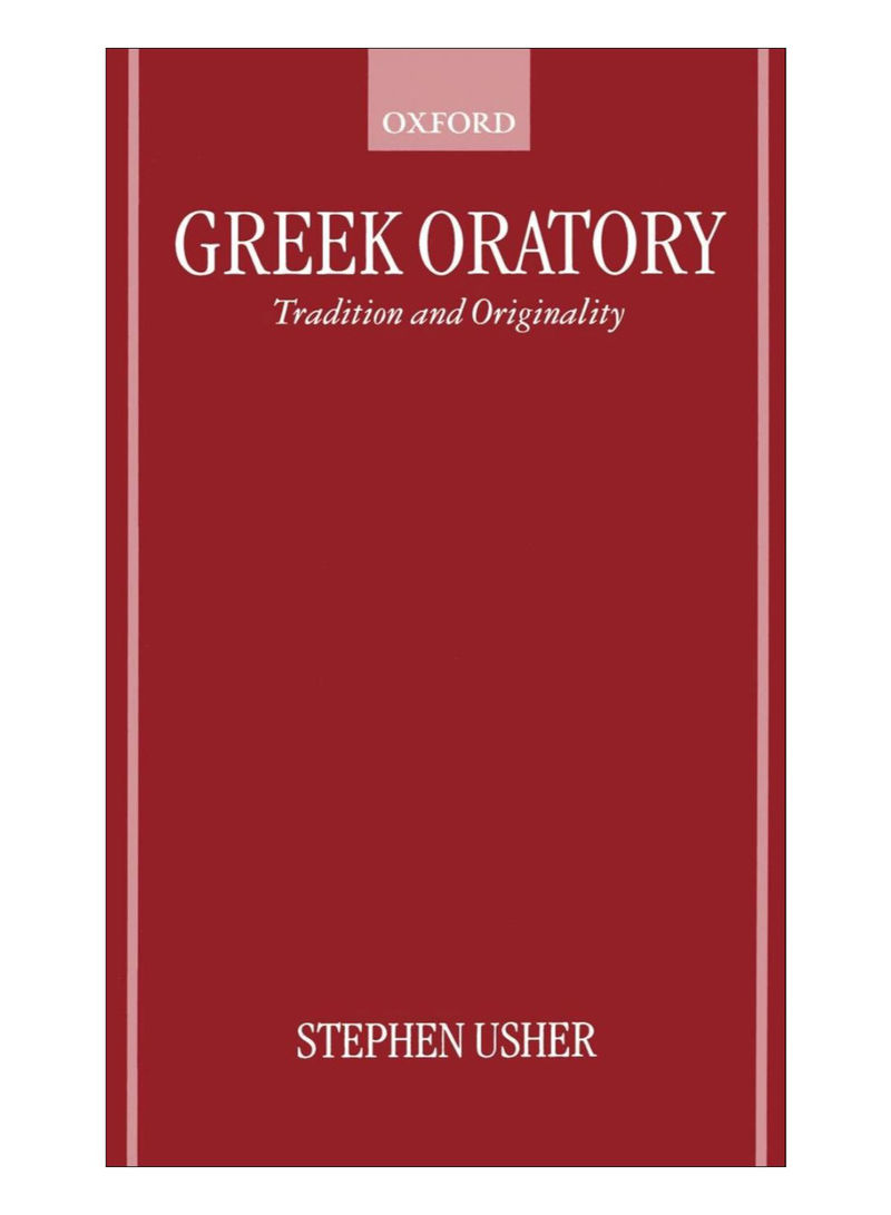 Greek Oratory Hardcover 1st Edition