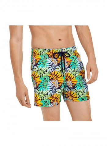 Monrise Jungle Printed Swim Shorts Midnight Blue