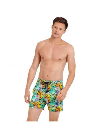 Monrise Jungle Printed Swim Shorts Midnight Blue