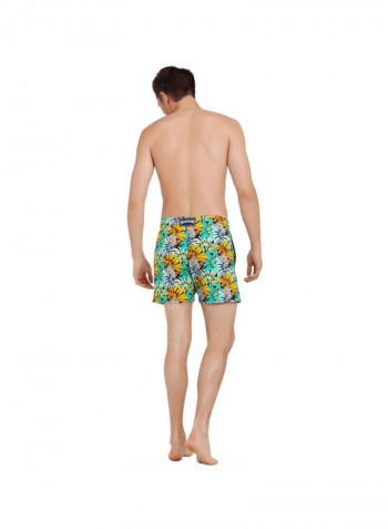 Monrise Jungle Printed Swim Shorts Midnight Blue