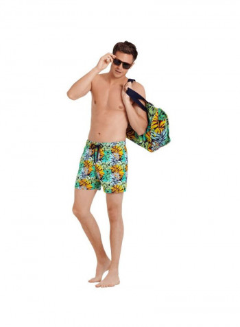 Monrise Jungle Printed Swim Shorts Midnight Blue