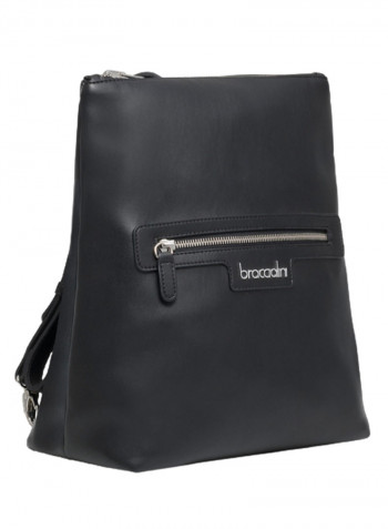 Jennifer Logo Detail Reversible Backpack 15.7-Inch Black