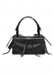 Ginger Logo Detail Strap Shoulder Bag Black/Silver تقييمات Ginger Logo Detail Strap Shoulder Bag Black/Silver