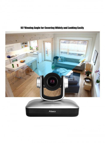 Full HD Video Conference Camera With Accessories 21.4x17.2x13.6centimeter Silver/Black