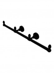 Dottingham Collection 3 Arm Guest Towel Holder Matte Black 22.5x2.9x3.5inch