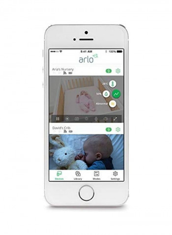 Smart Wi-Fi Baby Monitor Camera with Stand
