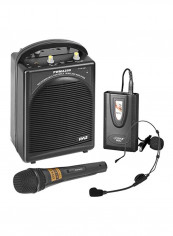 PA Speaker And Microphone System Kit PWMA200 Black