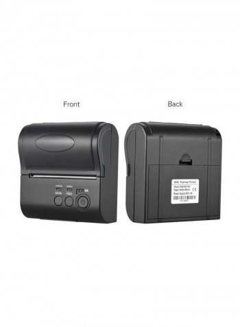 POS-8001DD Thermal Printer (AU Plug) Black
