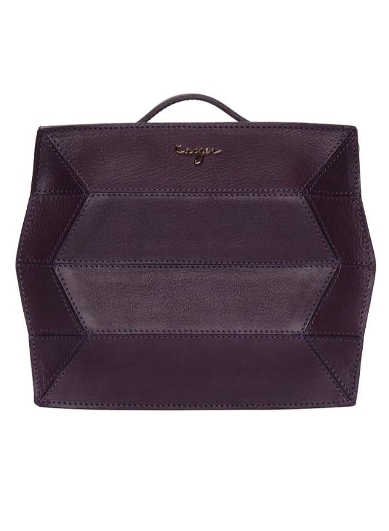 Ascot Leather Backpack Violet