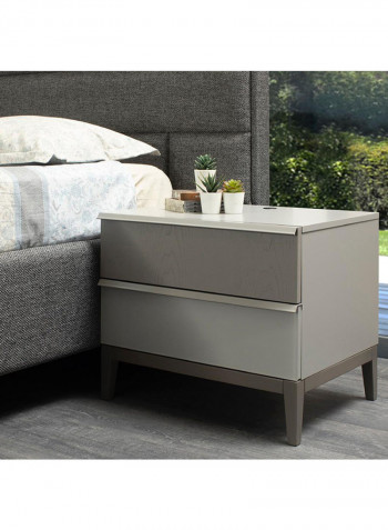 Set Of 2 Salda Night Stand Multicolour 60x46x51cm