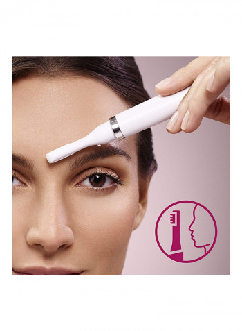جهاز إزالة الشعر لوميا بتقنية الضوء النابض المكثف المتقدمة مع ماكينة صغيرة لتشذيب شعر الوجه بتصميم قلم أبيض/وردي ذهبي