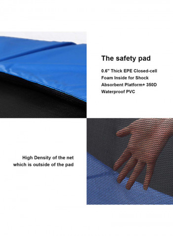 Outdoor Trampoline With Safety Enclosure 12feet