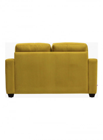 Adalyn Seater Sofa With Double Cushions Yellow 88x158x82cm