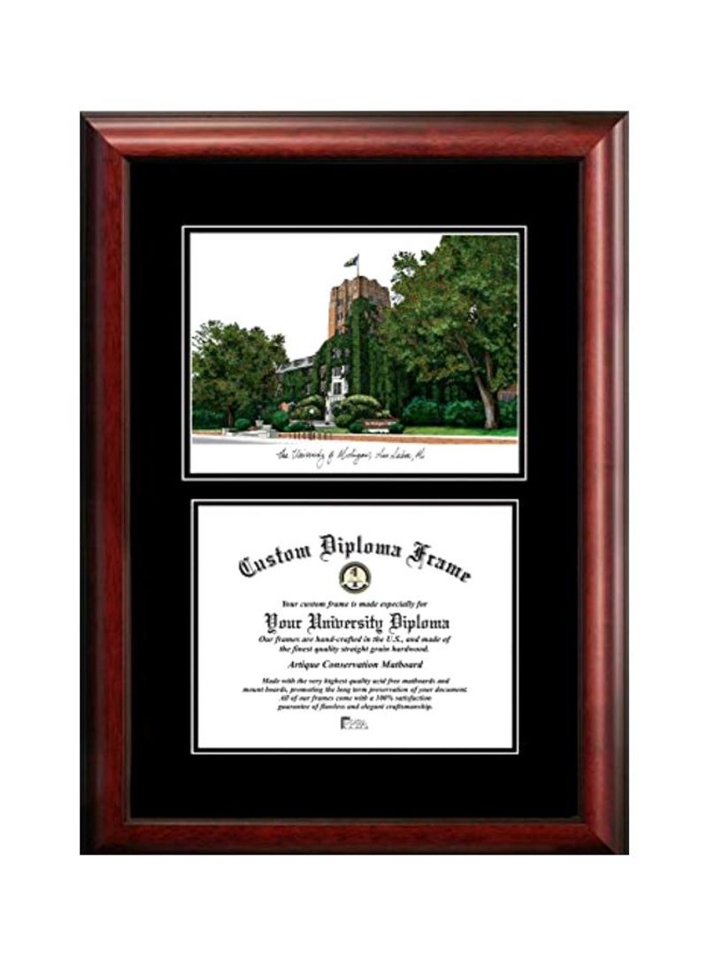 Wood Certificate Frames Red/Black 8.5x11inch