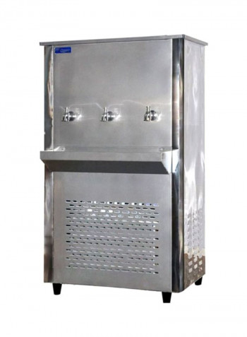 3-Tap Water Cooler 45Gallon Silver