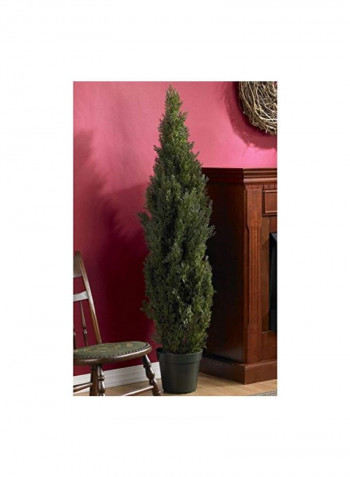 Artificial Pine Tree With Pot Green/Black