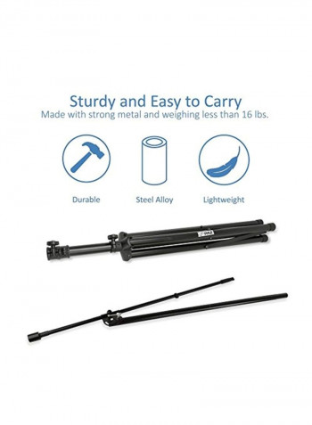 Adjustable Microphone Stand PMKS46 Black