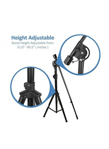 Adjustable Microphone Stand PMKS46 Black
