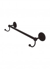 Prestige Monte Carlo Collection Integrated Hooks Towel Bar Black 36inch