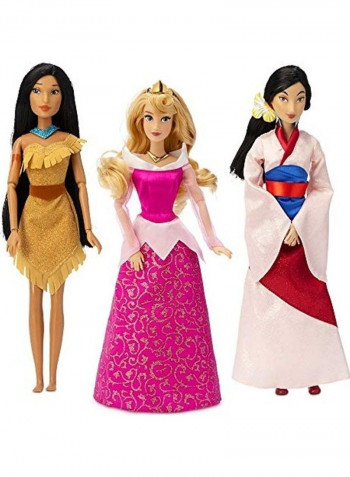 Pack Of 11 Princess Classic Doll Collection Gift Set 27.9inch