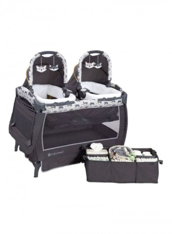 Twins Nursery Center Travel Bed