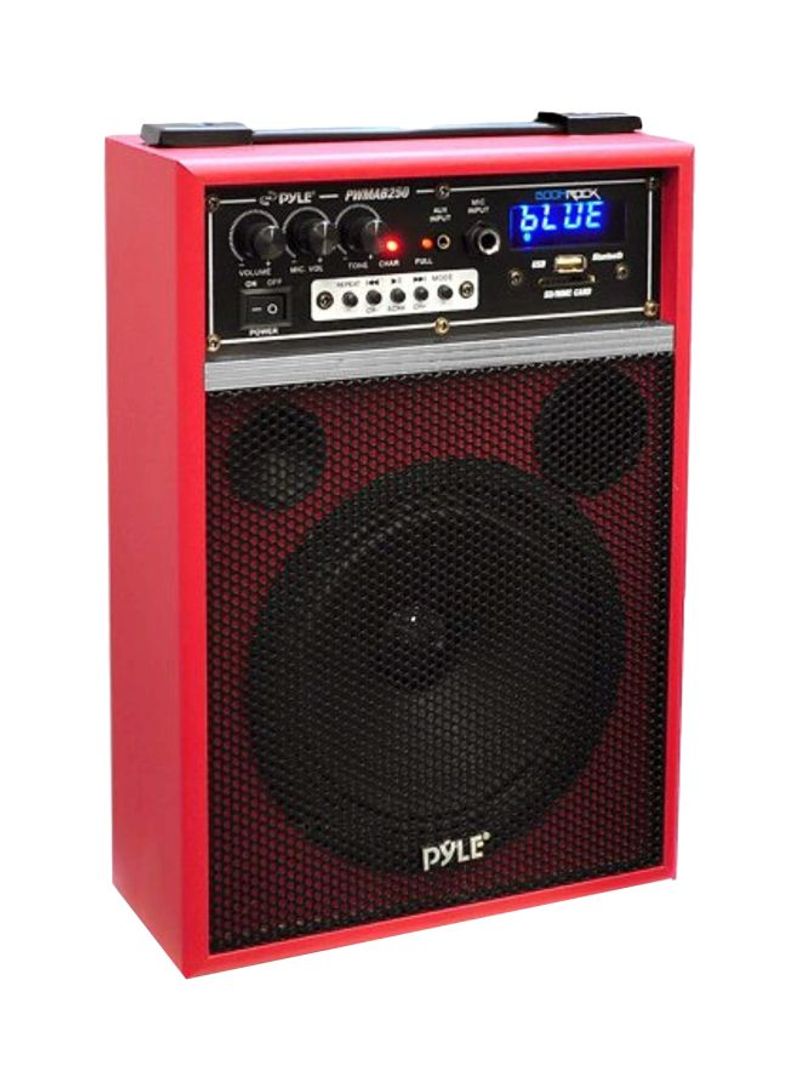 Wireless Portable PA Bletooth Speaker System Red/Black