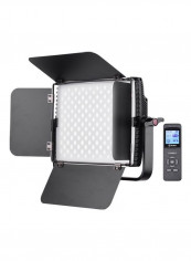 RGB LED Video Light with Wireless Remote Control White/Black