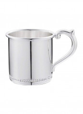 Beaded Sterling Silver Cup