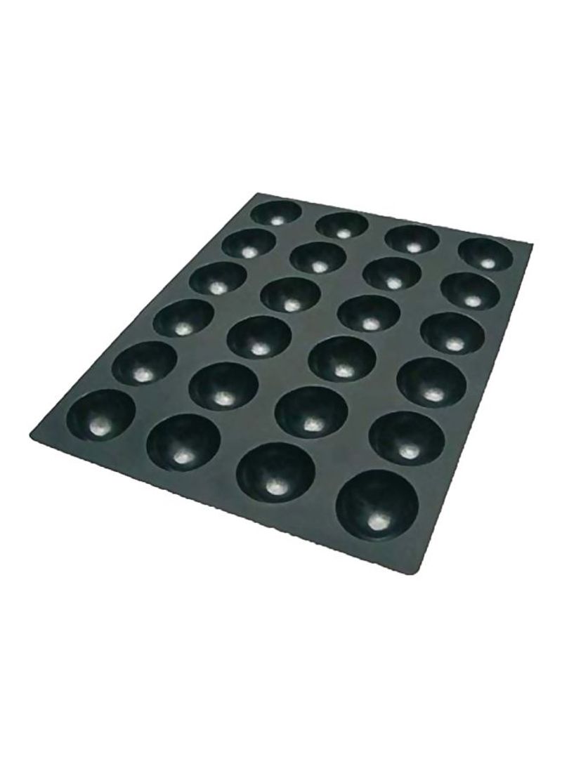 Half Sphere Mold Black 22.2x14.8x1.6inch
