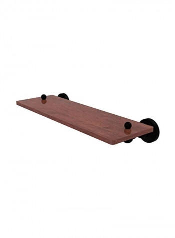 Waverly Place Collection Wooden Shelf Brown/Black 16inch