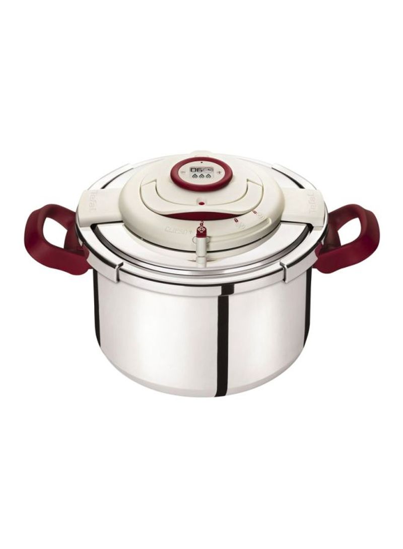 Clipso Precision Pressure Cooker, Stainless Steel Induction - P4411462 Silver 8L