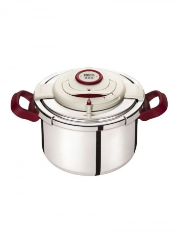 Clipso Precision Pressure Cooker, Stainless Steel Induction - P4411462 Silver 8L