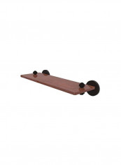 Ironwood Wood Shelf Brown/Black 16inch
