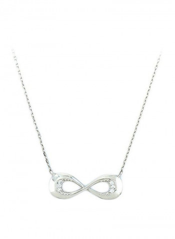 18 Karat Gold Sapphire Classic Infinity Necklace