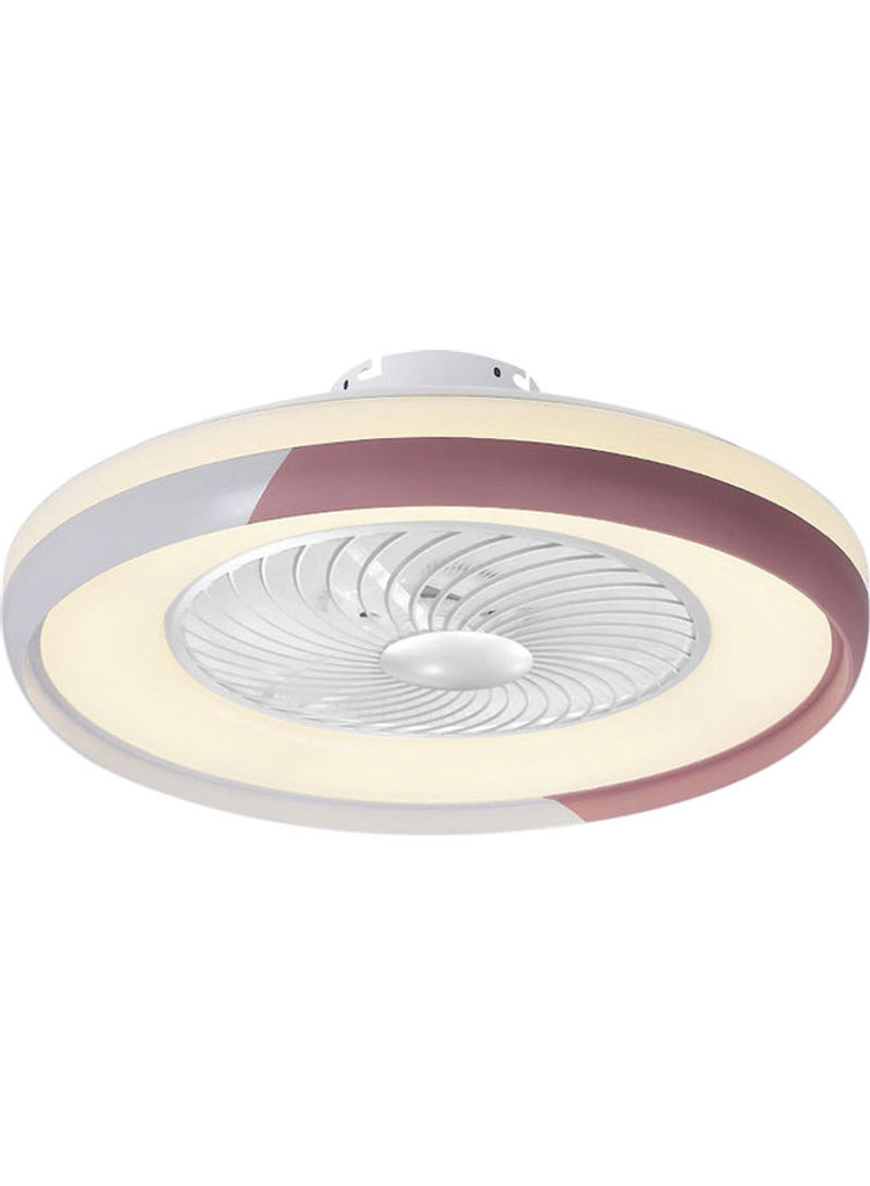 Modern Ceiling Fan Lamp With Remote Control Pink/White 60 x 27 x 60cm