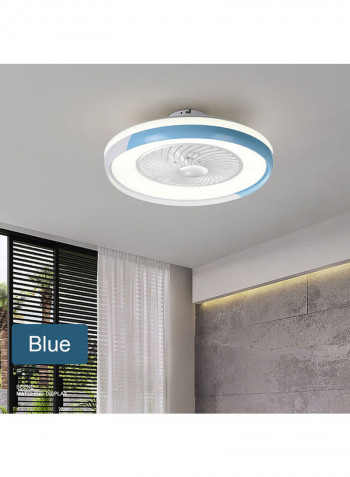 Modern Ceiling Fan Lamp With Remote Control Blue/White 60 x 27 x 60cm