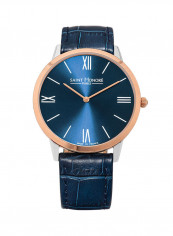 Men's Leather Analog Wrist Watch H SH WG826011 6DR