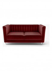Catriona Two Seater Fabric Sofa Red