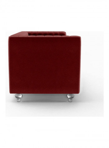 Catriona Two Seater Fabric Sofa Red