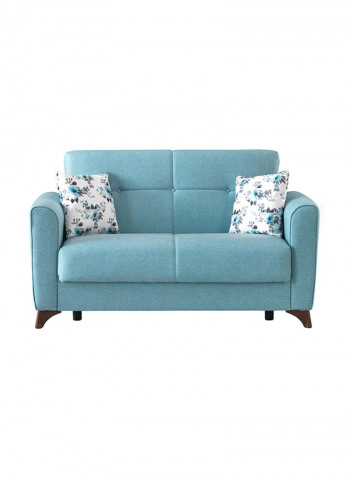 Moonlight 2-Seater Sofa With Cushion Blue