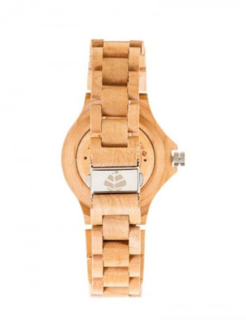 Women's Maple Wood Analog Watch G4300M
