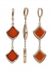 18 Karat Rose Gold 0.08 Carat Diamond Pendant