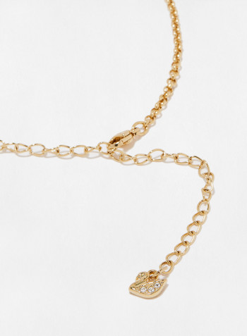 Time Crystal Embellished Pendant Necklace