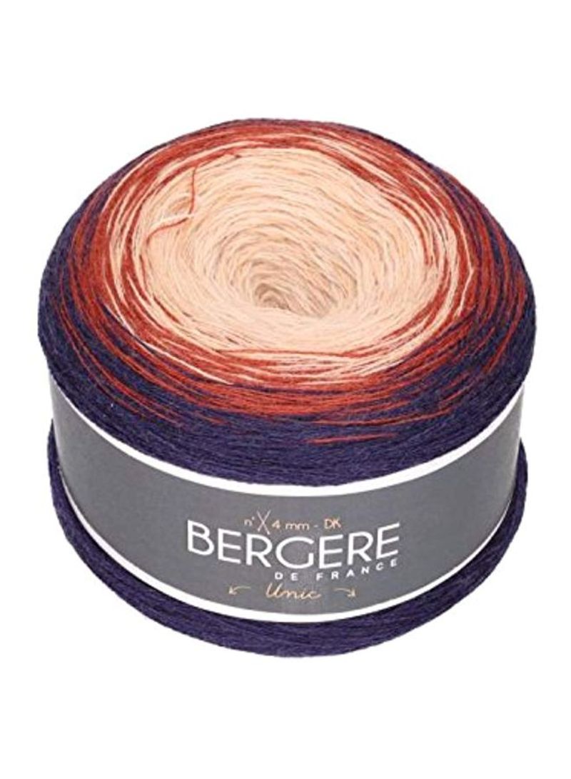 Unic Knitting Yarn Beige/Brown/Blue 720yard