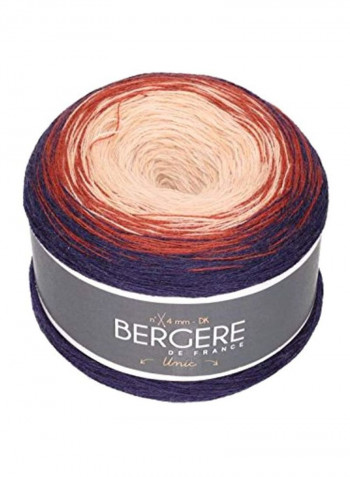 Unic Knitting Yarn Beige/Brown/Blue 720yard