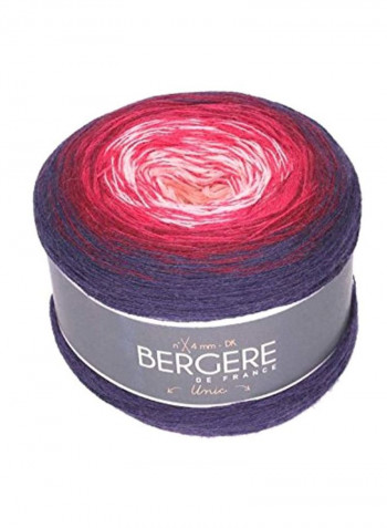 Unic Knitting Yarn Purple/Pink/White 720yard